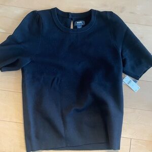 Maeve Classic Black Crew Neck Sweater